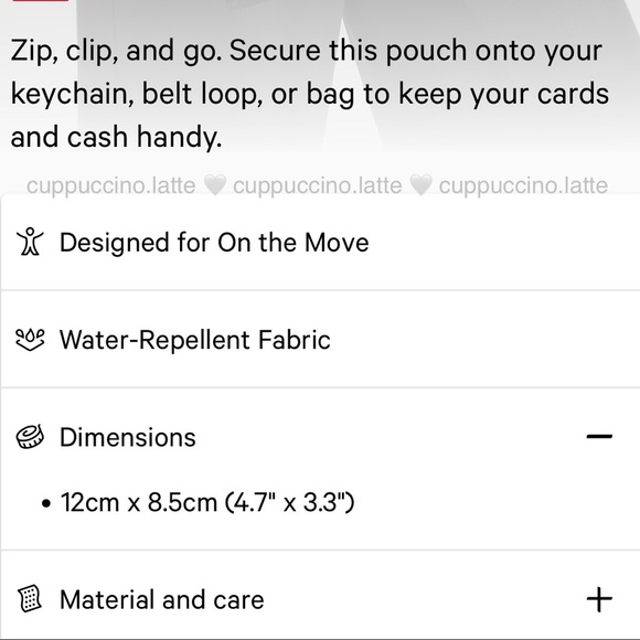 🖤NWT🖤Lululemon Athletica ‘Clippable Card Pouch’ Wallet in Black - Picture 12 of 12